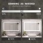 Tatub 36"X28" LED Bathroom Mirror with Lights, Smart Lighted Bathroom Mirror for