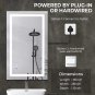 Tatub 36"X28" LED Bathroom Mirror with Lights, Smart Lighted Bathroom Mirror for