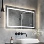 Tatub 36"X28" LED Bathroom Mirror with Lights, Smart Lighted Bathroom Mirror for