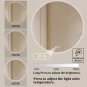 Bulife 24 Inch round LED Bathroom Mirror Backlit Anti-Fog 3 Colors Light Dimmabl