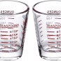 Shot Glasses Measuring Cup Espresso Shot Glass Liquid Heavy Glass Wine Glass 2 P
