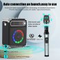JYX Karaoke Machine with Two Wireless Microphones, Portable Bluetooth Speaker wi