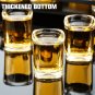 Vivimee 30 Pack Heavy Base Shot Glasses Bulk, 2.2 Oz Square Shot Glasses Set, Cl