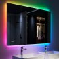 OKPAL 40"X32" LED Bathroom Mirror with Lights, RGB Vanity Mirror with Lights, RG
