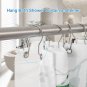 24 Pack Double Shower Curtain Hooks Rings, TENOVEL Double Sided Shower Curtain H