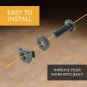 M5 Rack Screws, Cage Nuts and Nylon Washers (5Mm X 19Mm Screws, 50 Sets, Black)
