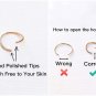 3 Pairs 14K Gold Plated Sterling Silver Small Hoop Earrings Set for Women Cartil