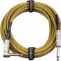 GLS Audio Instrument Cable - Amp Cord for Bass & Electric Guitar - Straight to R