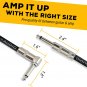 GLS Audio Instrument Cable - Amp Cord for Bass & Electric Guitar - Straight to R