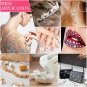 2032 Pieces Self Adhesive Face Gems Stick On, Cridoz Hair Gems Rhinestones Stick