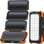 Solar Charger Power Bank, PD 18W QC3.0 Fast Charging 20000Mah Solar Powered Powe