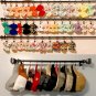 Weekseight 44 Pack Black Curtain Rings with Clips, Curtain Hooks Hangers Clip Ri
