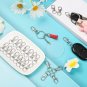 Keychain Hook Clip, 50Pcs Swivel Snap Hook Lobster Claw Clasp Small Metal Swivel