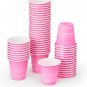 Xo, Fetti Party Decorations Pink Plastic Shot Glasses - 50 Matte Disposable 2 Oz