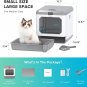 Smart Odor Removal Cat Litter Box, Enclosed Large Cat Litter Box with Lid for Mu
