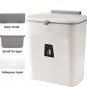 2.4 Gallon Kitchen Compost Bin for Counter Top, under Sink Garbage Can, Hanging