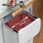 2.4 Gallon Kitchen Compost Bin for Counter Top, under Sink Garbage Can, Hanging