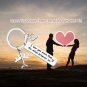 Couple Keychain Long Distance Relationship Gift for Boyfriend Girlfriend I Love
