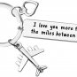 Couple Keychain Long Distance Relationship Gift for Boyfriend Girlfriend I Love