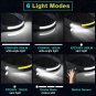 Rechargeable LED Headlamp 2 Pack, 230°Wide Beam Head Lamp with Motion Sensor, Wa