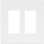 LIDER Matte Finish Double Decorator Switch Cover, Screwless Wall Plate, Mid-Size