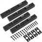 CYEAH 4 PCS Door Flush Bolts, 6 Inch French Door Locks Hardware, Concealed Secur