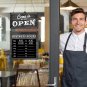 Business Hours Sign Store Hours Sign Hanging Open and Closed Sign Double Sided W