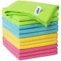 Microfiber Cleaning Cloth,Pack of 12,Size:12.6" X 12.6"