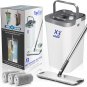 X3 Mop, Separates Dirty and Clean Water, 3-Chamber Design, Flat Mop and Bucket S