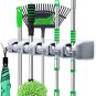 Broom Holder Wall Mounted - Mop and Broom Hanger Holder - Garage Storage Rack &
