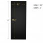 Black Bamboo Drawer Organizer - Silverware & Utensil Holder Organizer for Kitche