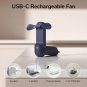 3 in 1 Handheld Fan, Mini Hand Fan, Portable Small Pocket Fan, USB Rechargeable