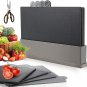 Almcmy Index Cutting Board Set with Holder, 4-Pieces Professional Plastic Choppi