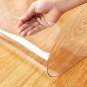 KATE 1.5Mm Clear Desk Cover, 24X48 Inch Plastic Desk Cover, Rectangular Vinyl Di