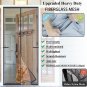 Magnetic Screen Door Upgraded-Model Full Strip Magnets,Reinforced Heavy Duty Fib
