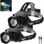 Led Rechargeable Headlamp, 100000 Lumens Head Lamps Outdoor Led Rechargeable, Br