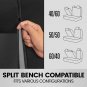Polypro, Full Set in Charcoal on Black â Front and Rear Split Bench , Easy to In