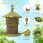 Bird Feeder,Squirrel Proof Bird Feeders for Outside,7 Lb Seed Capacity Wild Bird