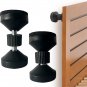 Krisler Upgraded Black Headboard Stoppers for Wall, Wall Bed Stoppers, Adjustabl