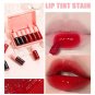 6 Colors Lip Tint Stain Set, Korean Velvet Lip Tint Watery Lip Stain Tint Moistu
