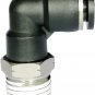 10 Pack Push to Connect Air Fittings 90 Degree Pneumatic Tube Fitting Male Elbow