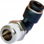 10 Pack Push to Connect Air Fittings 90 Degree Pneumatic Tube Fitting Male Elbow