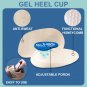 Dr. Foot Plantar Fasciitis Relief Inserts, Gel Heel Cups for Heel Spurs, Heel Pa