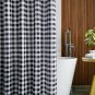 Biscaynebay Textured Fabric Extra Long Shower Curtains 72" Width by 108" Length,