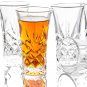 JAIEF Tequila Glasses Heavy Base Shot Glass Cordial Glasses 2 OZ (Set of 6)