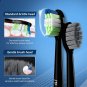 Sonic Electric Toothbrush for Adults - Teeth Whitening Toothbrush with 6 Brush H