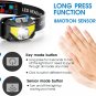 Juninp Headlamp Rechargeable, 2-Pack Head Lamp Outdoor LED Rechargeable, 1100 Lu