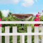 Desgully Deck Mounted Bird Bath Bowl Spa Clamp, Bird Baths for Outdoors Unheated