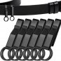 Sureio 6 Pack Tactical Key Holder for Belt Stainless Steel Duty Belt Key Holder