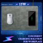 15W Cell Phone Wireless Charging Mouse Pad Leather 2 in 1 Multifunctional Mouse